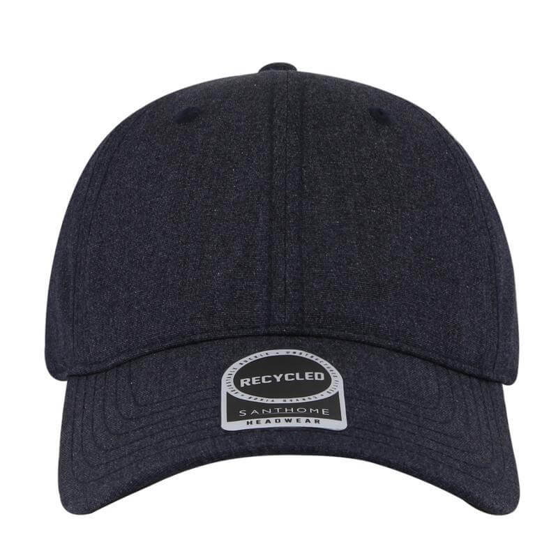 Santhome Recycled 6 Panel Relaxed Fit Cap - Navy Blue