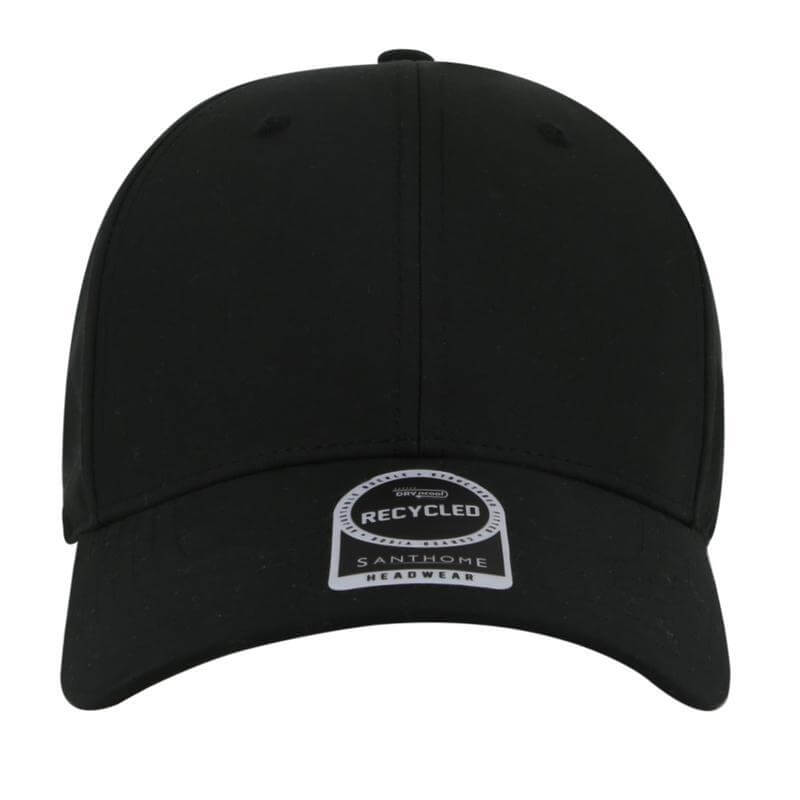 Santhome RPET 6 Panel DryNCool® Sport Cap - Black