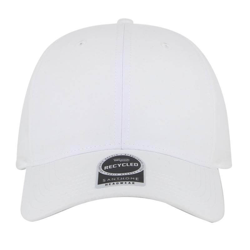Santhome RPET 6 Panel DryNCool® Sport Cap - White