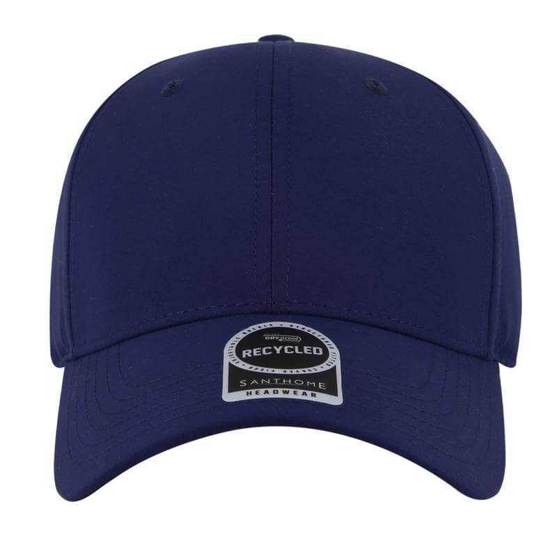 Santhome RPET 6 Panel DryNCool® Sport Cap - Navy Blue