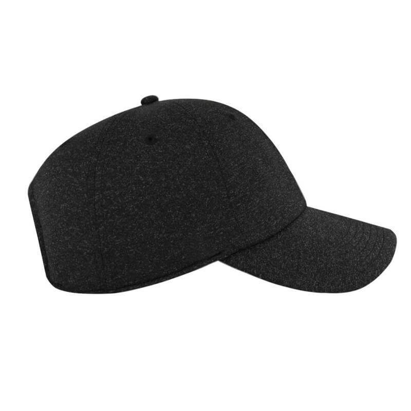 Santhome Textured 6-panel Cap - Black