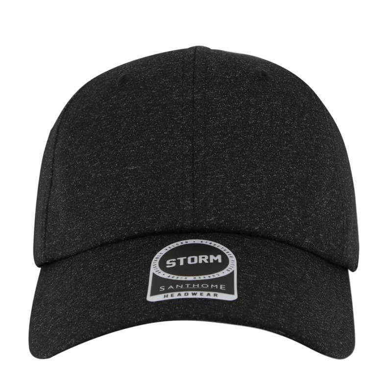 Santhome Textured 6-panel Cap - Black
