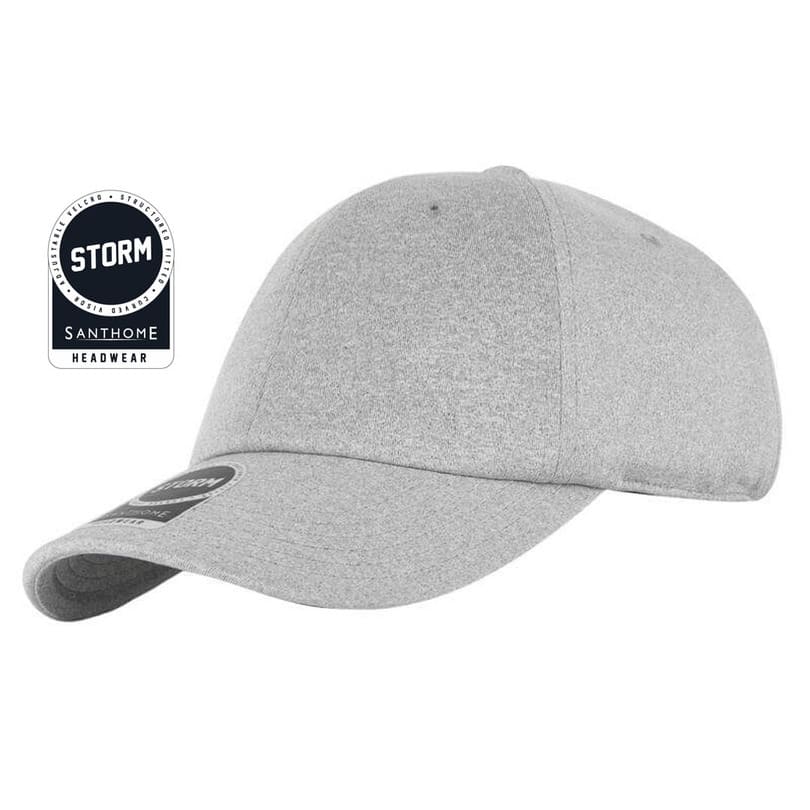 Santhome Textured 6-panel Cap - Grey