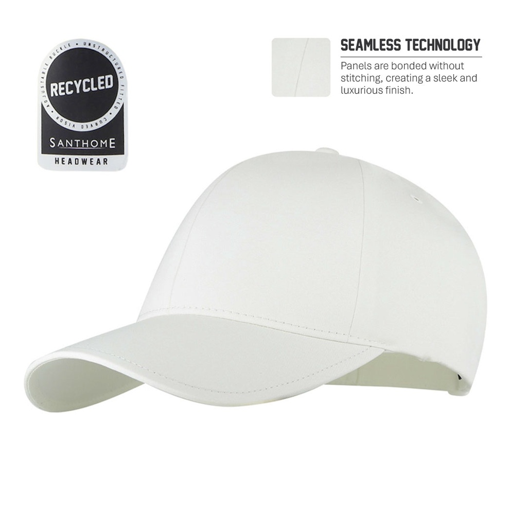 Santhome® DryNCool® Advanced Seamless 6-Panel Cap - White