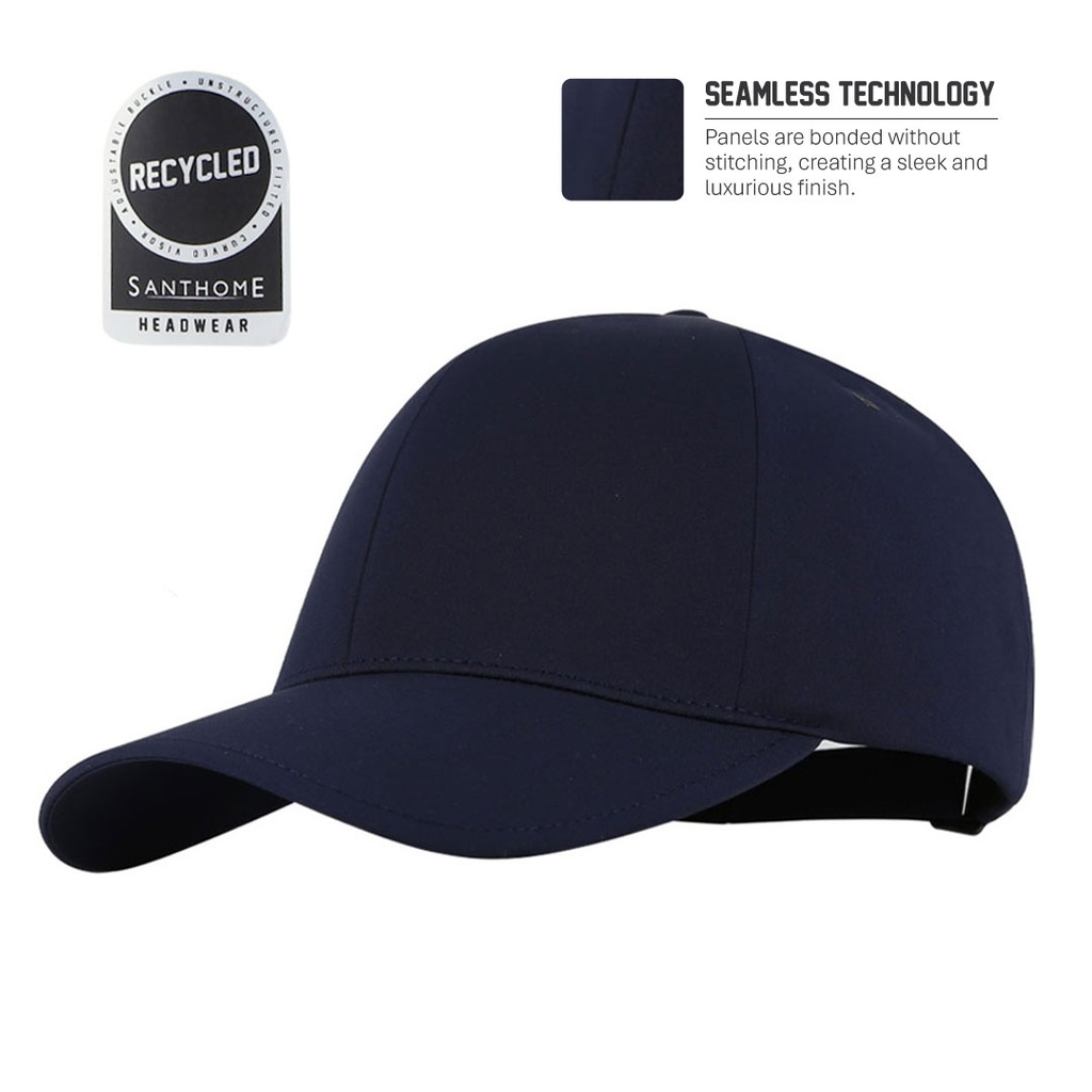Santhome® DryNCool® Advanced Seamless 6-Panel Cap - Navy Blue