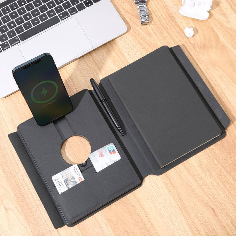 CHANGE ZERO Recycled 10000mAh 15W MagSafe Wireless A5 Organizer 32GB - Black