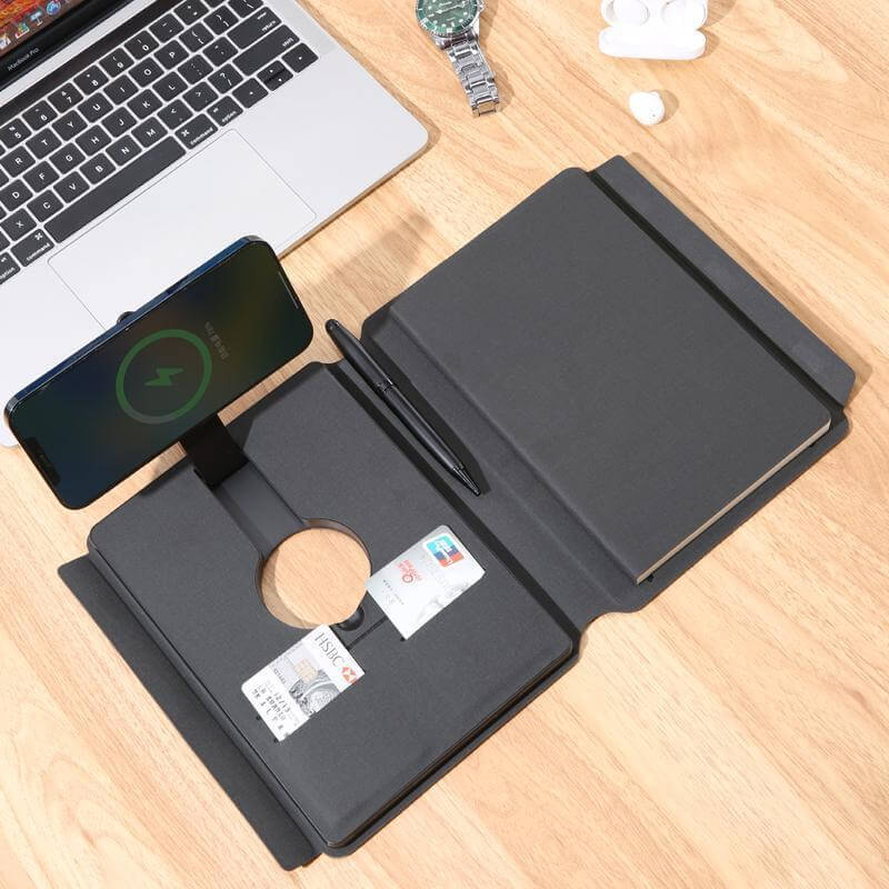 CHANGE ZERO Recycled 10000mAh 15W MagSafe Wireless A5 Organizer 32GB - Black