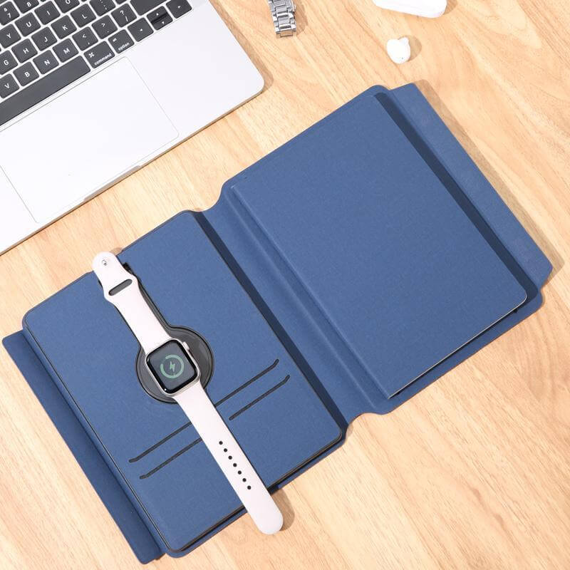 CHANGE ZERO Recycled 10000mAh 15W MagSafe Wireless A5 Organizer 32GB - Navy Blue