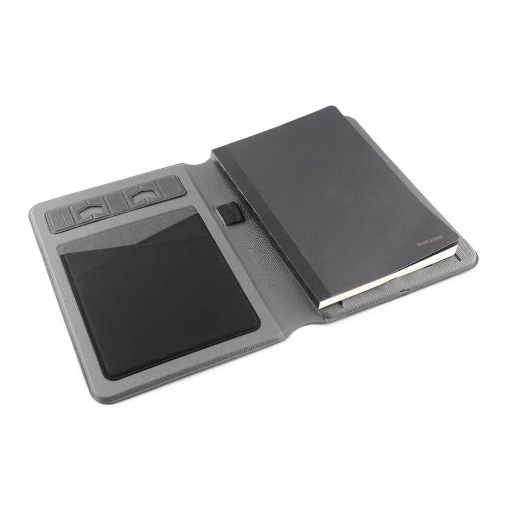 Santhome 10000mAh Wireless Powerbank Organizer - Grey