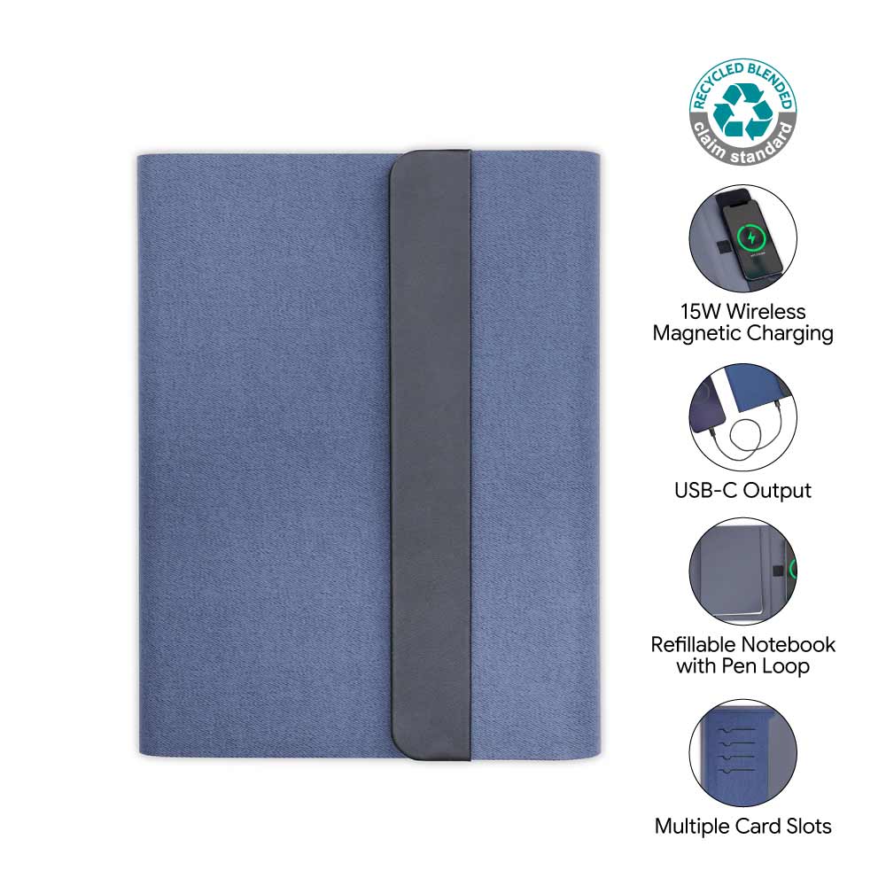 Santhome 10000mAh Mag Wireless Powerbank Portfolio - Navy