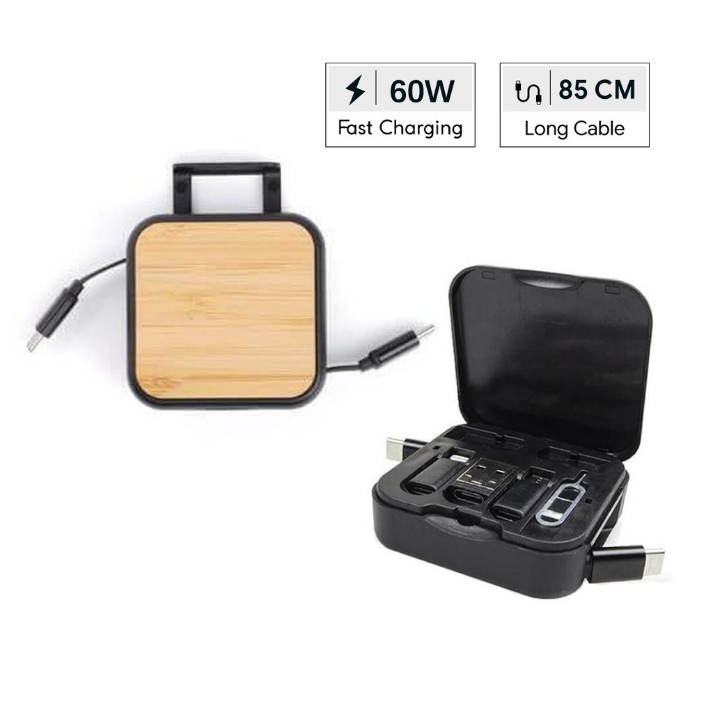 Giftology Multi Functional Charging Cable Card Kit