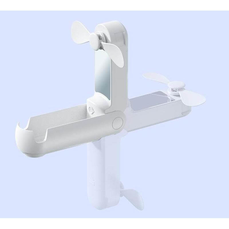 Giftology 5-in-1 Powerbank Fan with Torch, Phone Holder & Mirror