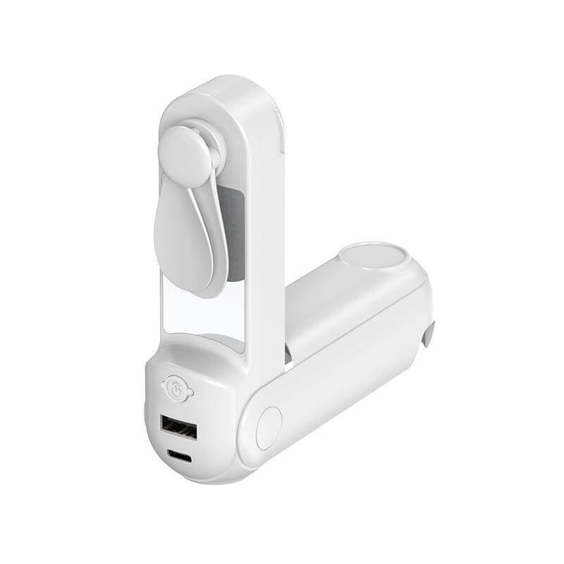 Giftology 5-in-1 Powerbank Fan with Torch, Phone Holder & Mirror