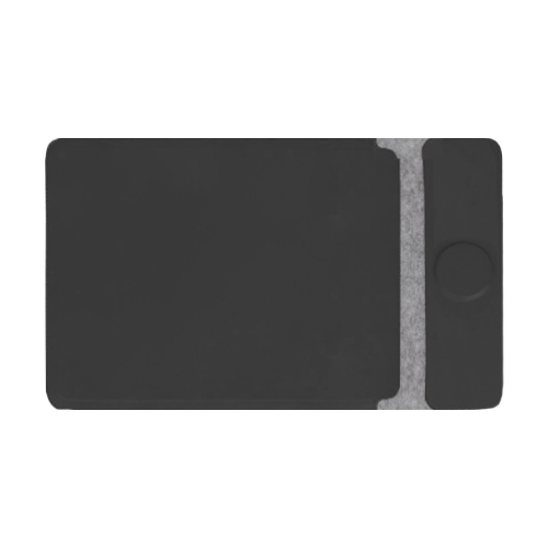 Giftology 14" Felt Laptop Sleeve With 15W Magnetic Charger - Black