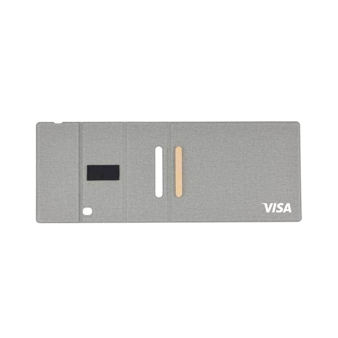 CHANGE ZERO Recycled PU 15W Wireless Mousepad & Desk Organizer - Grey