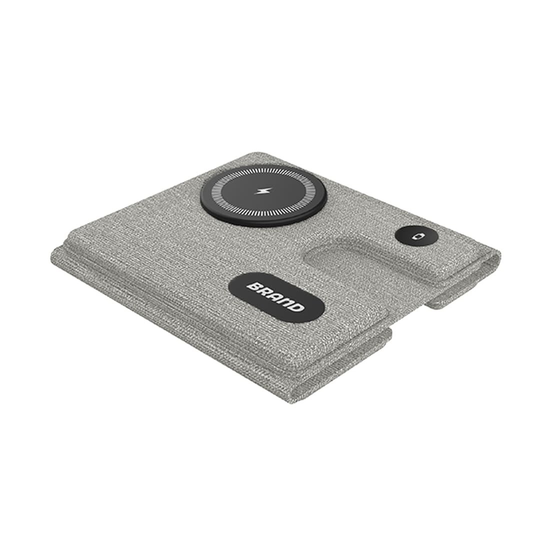 CHANGE ZERO Recycled 3-in-1 Wireless Charger Station - Grey