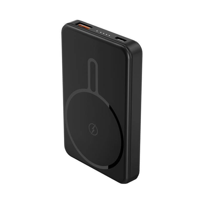 Giftology 5000 mAh Magnetic Wireless Powerbank - Black