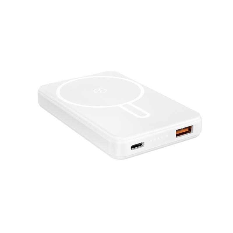 Giftology 5000 mAh Magnetic Wireless Powerbank - White