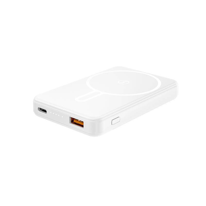 Giftology 5000 mAh Magnetic Wireless Powerbank - White
