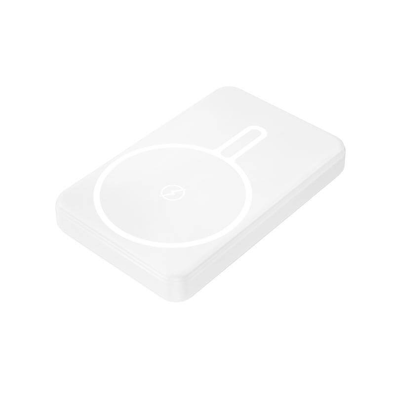 Giftology 5000 mAh Magnetic Wireless Powerbank - White