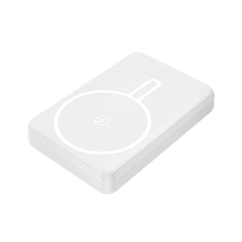Giftology 10,000 mAh Magnetic Wireless Powerbank in Gift Box- White