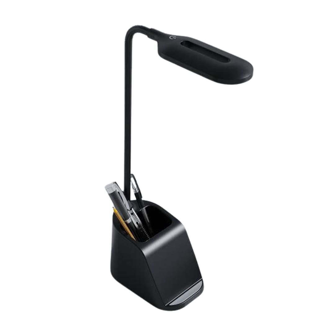 Giftology 3-in-1 Desk Lamp with 15W Wireless Charger & Pen Holder - Black