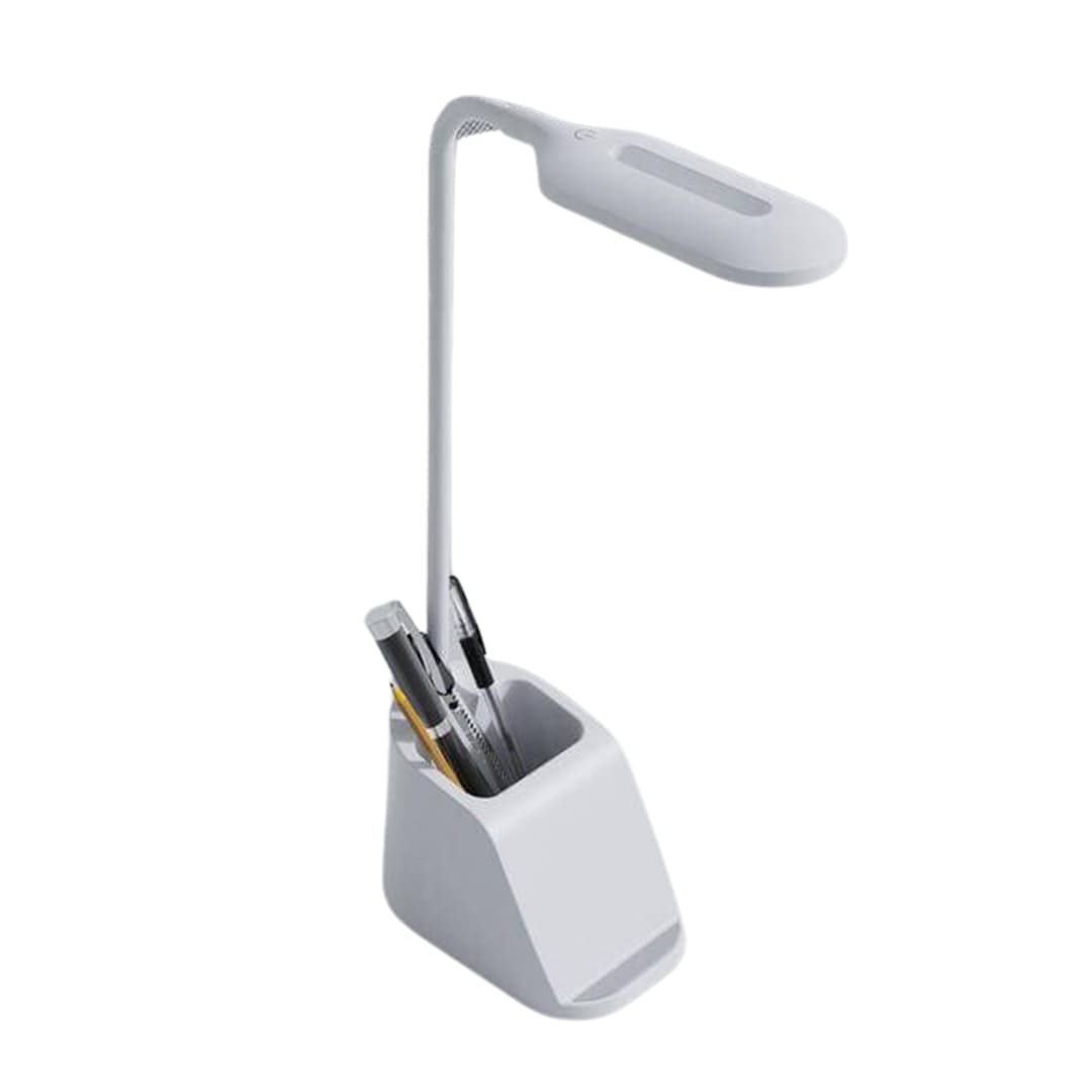 Giftology 3-in-1 Desk Lamp with 15W Wireless Charger & Pen Holder - White