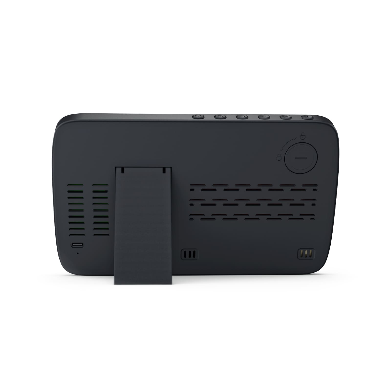 Giftology Digital Alarm Clock & Wireless Charger - Black