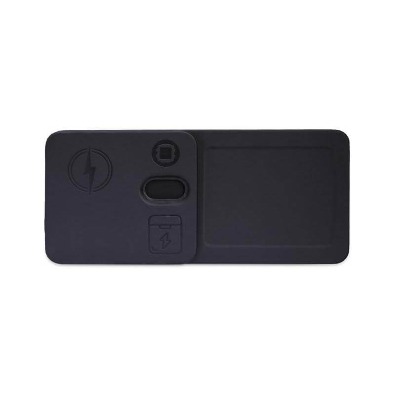 Giftology 3-in-1 Magnetic Wireless Charger Desk Tray - Black