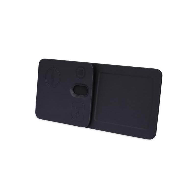 Giftology 3-in-1 Magnetic Wireless Charger Desk Tray - Black