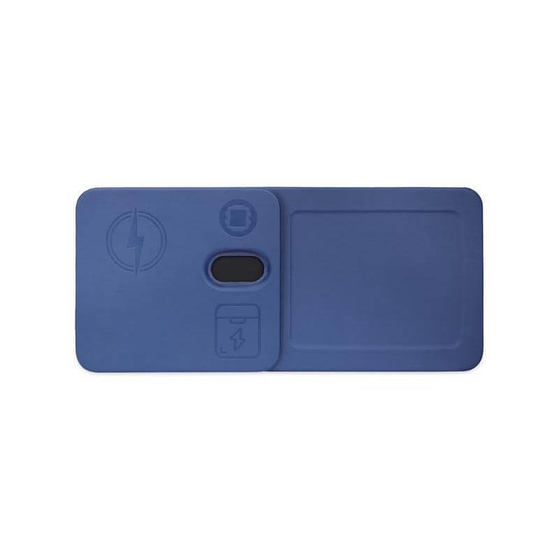 Giftology 3-in-1 Magnetic Wireless Charger Desk Tray - Navy