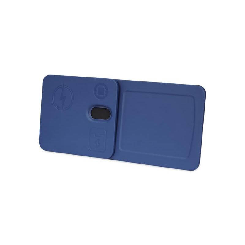 Giftology 3-in-1 Magnetic Wireless Charger Desk Tray - Navy