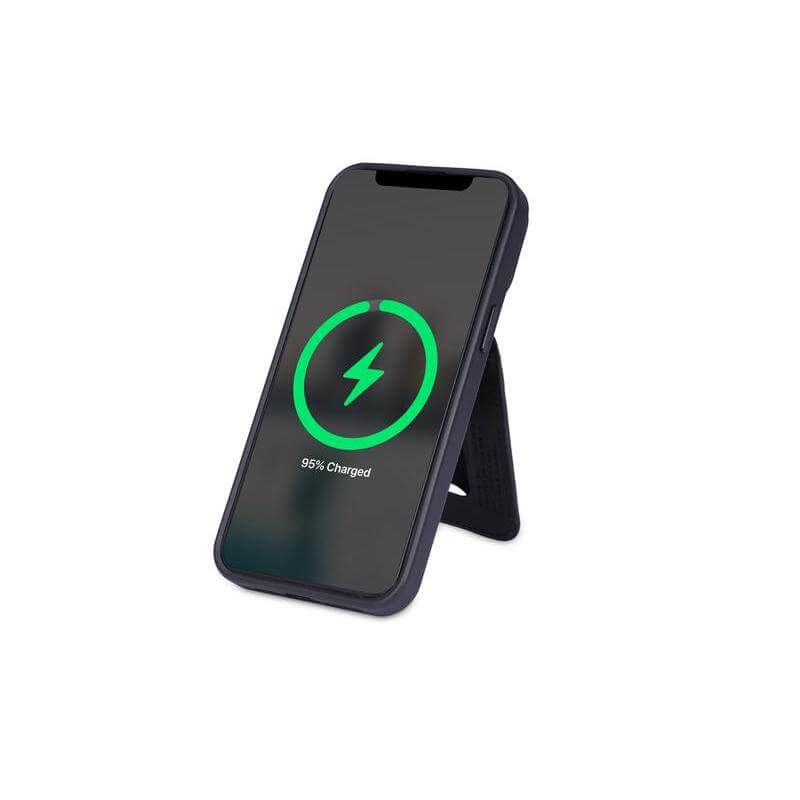 Giftology 3-in-1 Magnetic Wireless Charger Card Holder - Black