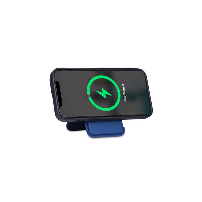 Giftology 3-in-1 Magnetic Wireless Charger Card Holder - Navy