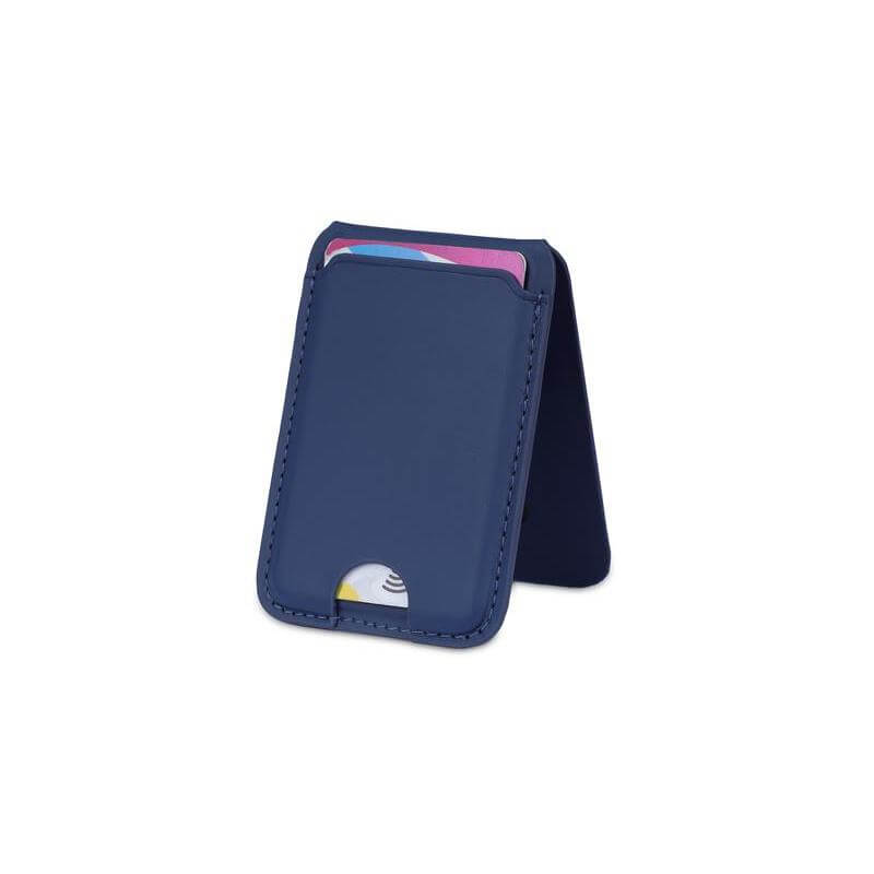 Giftology 3-in-1 Magnetic Wireless Charger Card Holder - Navy