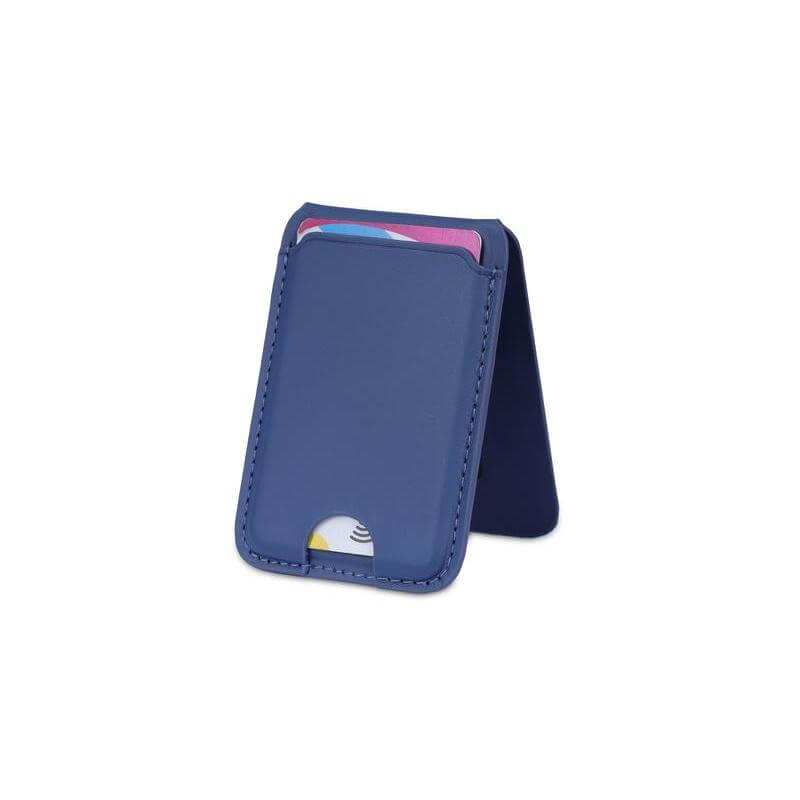 Giftology 3-in-1 Magnetic Wireless Charger Card Holder - Navy