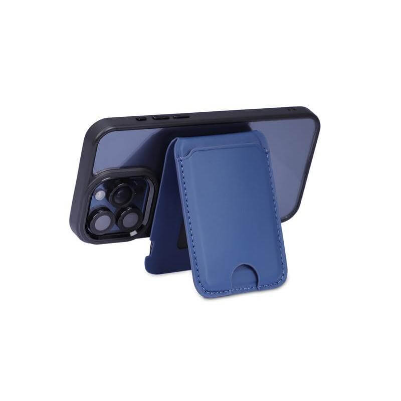 Giftology 3-in-1 Magnetic Wireless Charger Card Holder - Navy