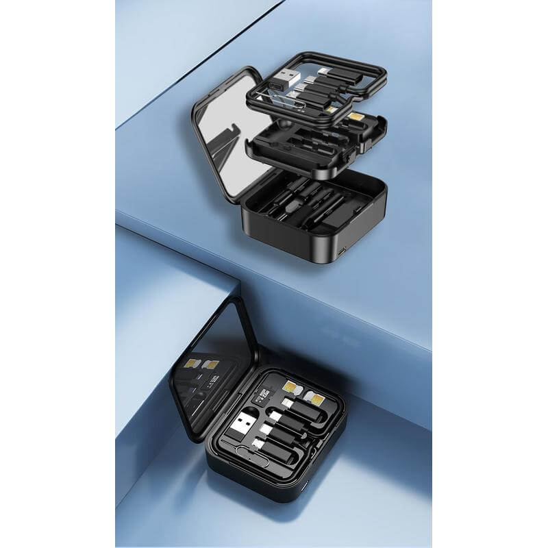 Giftology 6-in-1 Mag Wireless Charger, Multicable & Cleaning Kit