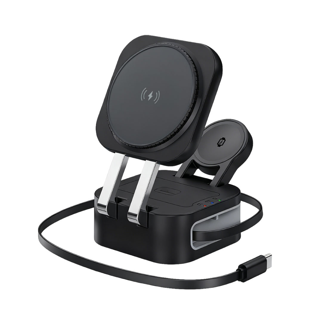 TRIODE @memorii 4 in 1 Foldable Wireless Fast Charging Station
