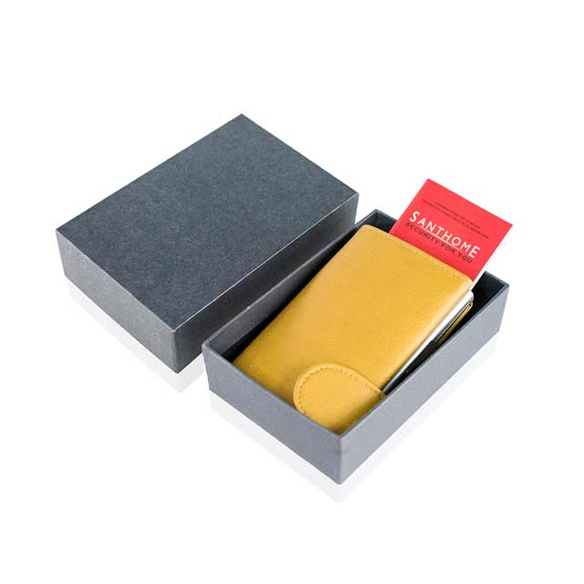 SANTHOME PU Cardholder Wallet Camel
