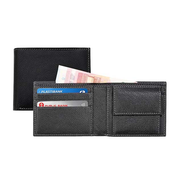 SANTHOME Men's Wallet In Genuine Leather (Anti-microbial)