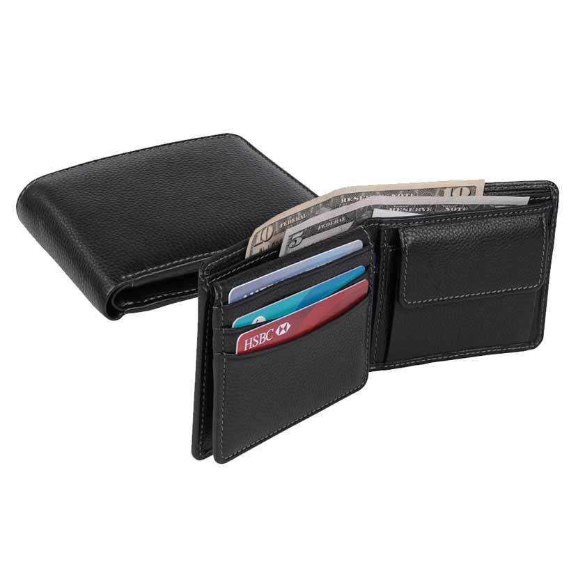SANTHOME Men's Wallet In Genuine Leather (Anti-microbial)
