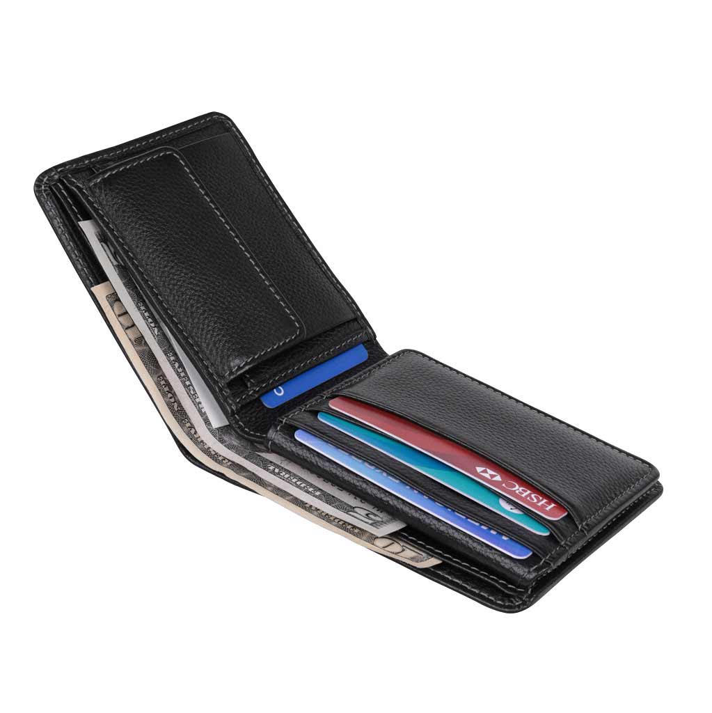 SANTHOME Men's Wallet In Genuine Leather (Anti-microbial)