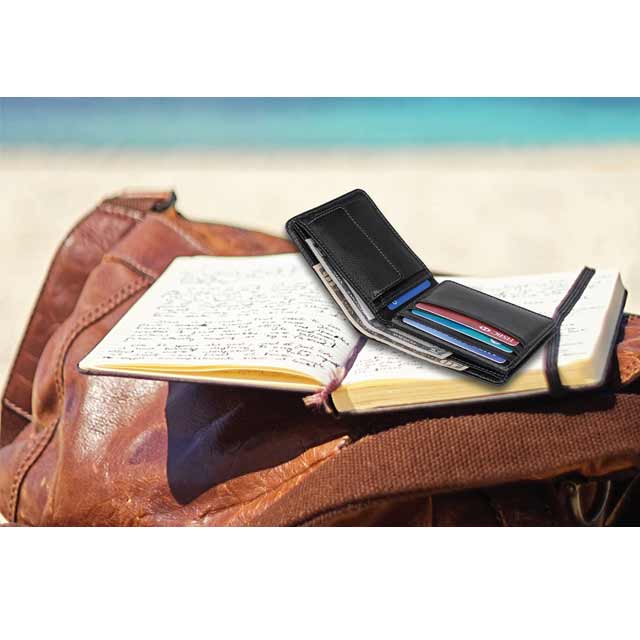 SANTHOME Men's Wallet In Genuine Leather (Anti-microbial)