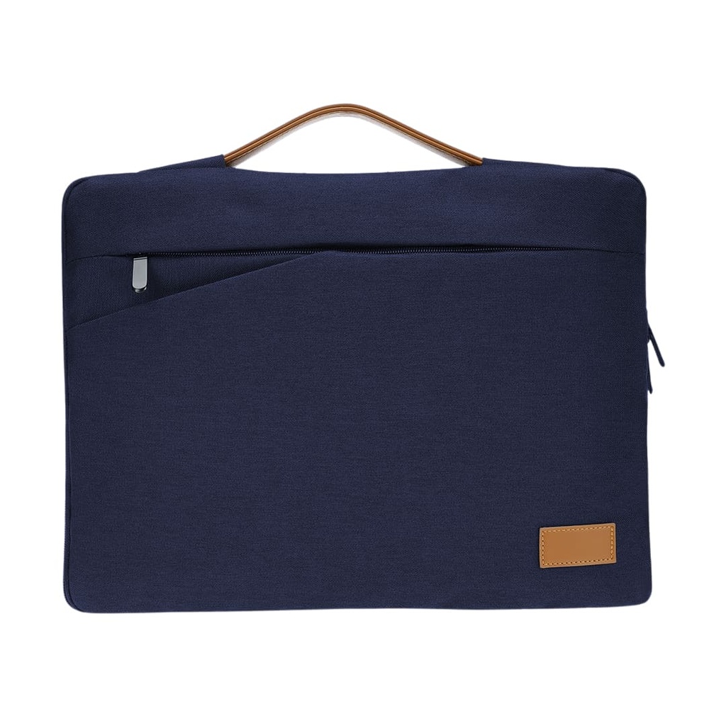 Santhome® 15" Laptop Sleeve - Navy Blue/Tan