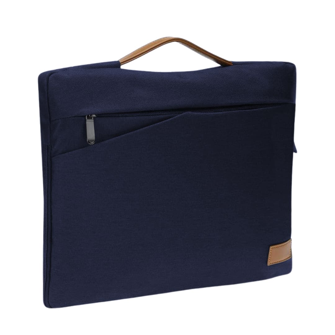 Santhome® 15" Laptop Sleeve - Navy Blue/Tan