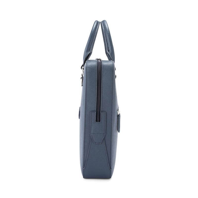 Cross Luxury Leather Briefcase - Navy Blue