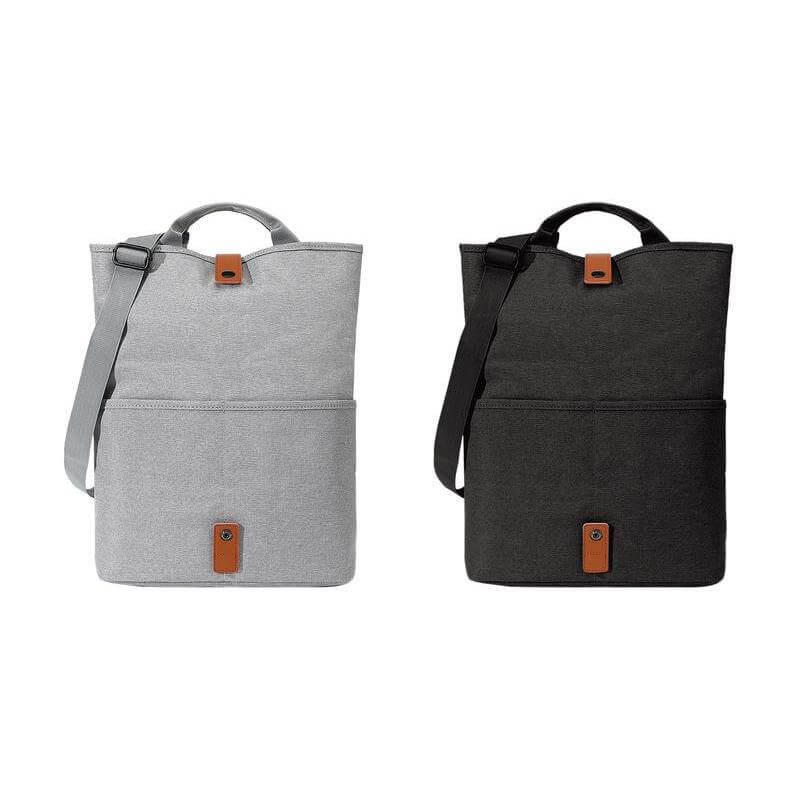 SANTHOME 2-in-1 Messenger & Tote Bag - Light Grey
