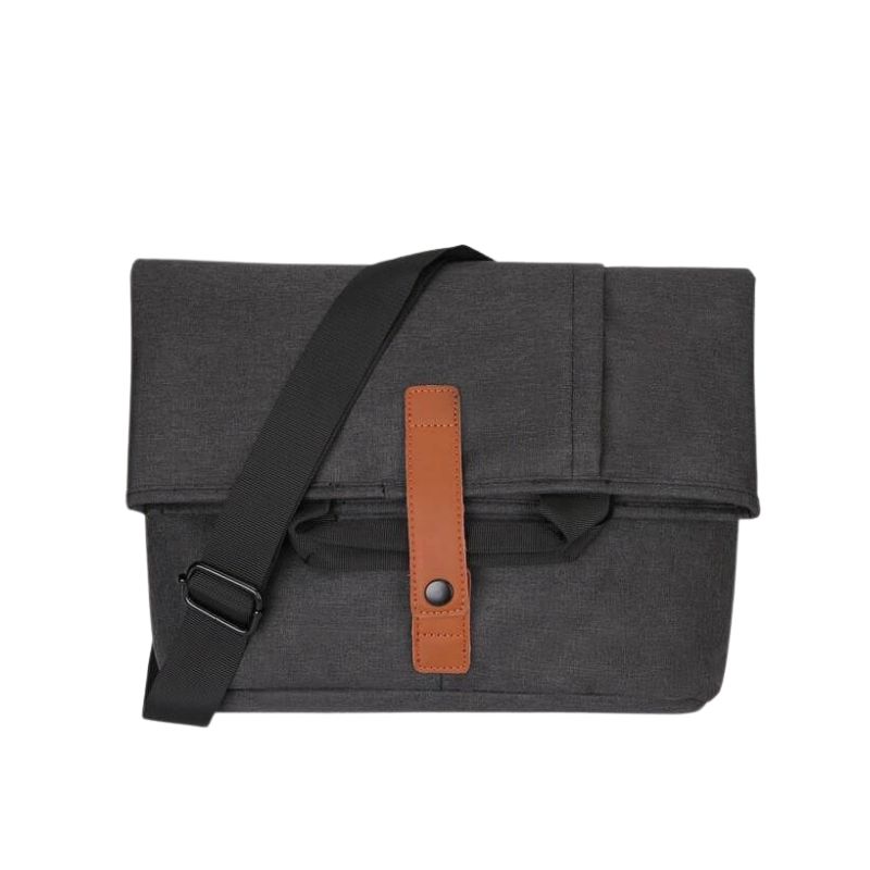 SANTHOME 2-in-1 Messenger & Tote Bag - Black