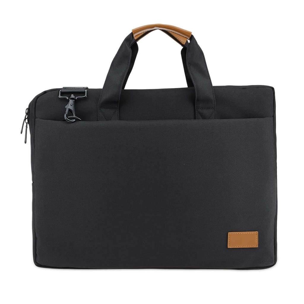 Santhome® 15" Laptop Bag - Black/Tan